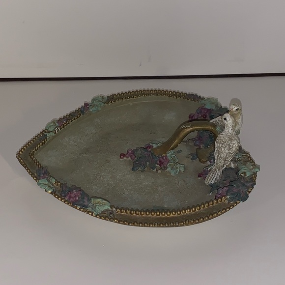 🕊️ VINTAGE 1997 INNOVATION GIFTWARE FOREVER YOURS DOVES JEWELERY TRAY 🕊️ - Picture 3 of 7